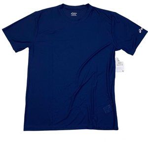 Asics Blue Ready Set Short Sleeve Athletic T-shirt Mens Size 2XS NWT ME1000-51‎